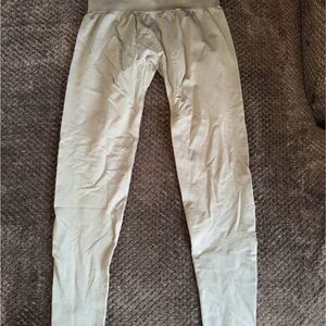 Beige High-Waisted Leggings